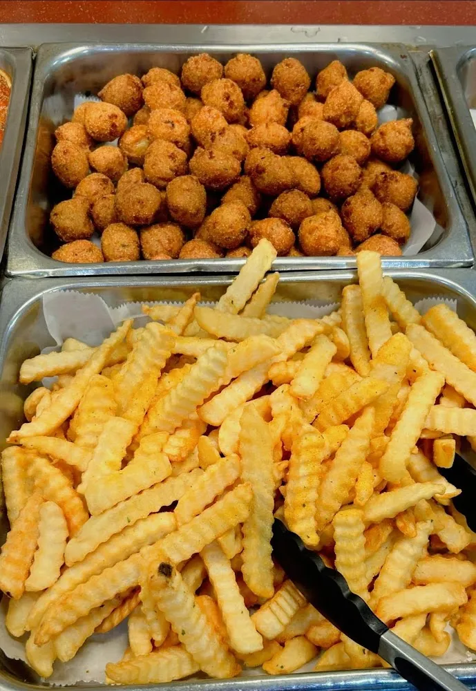 Popcorn Shrimp with Fries